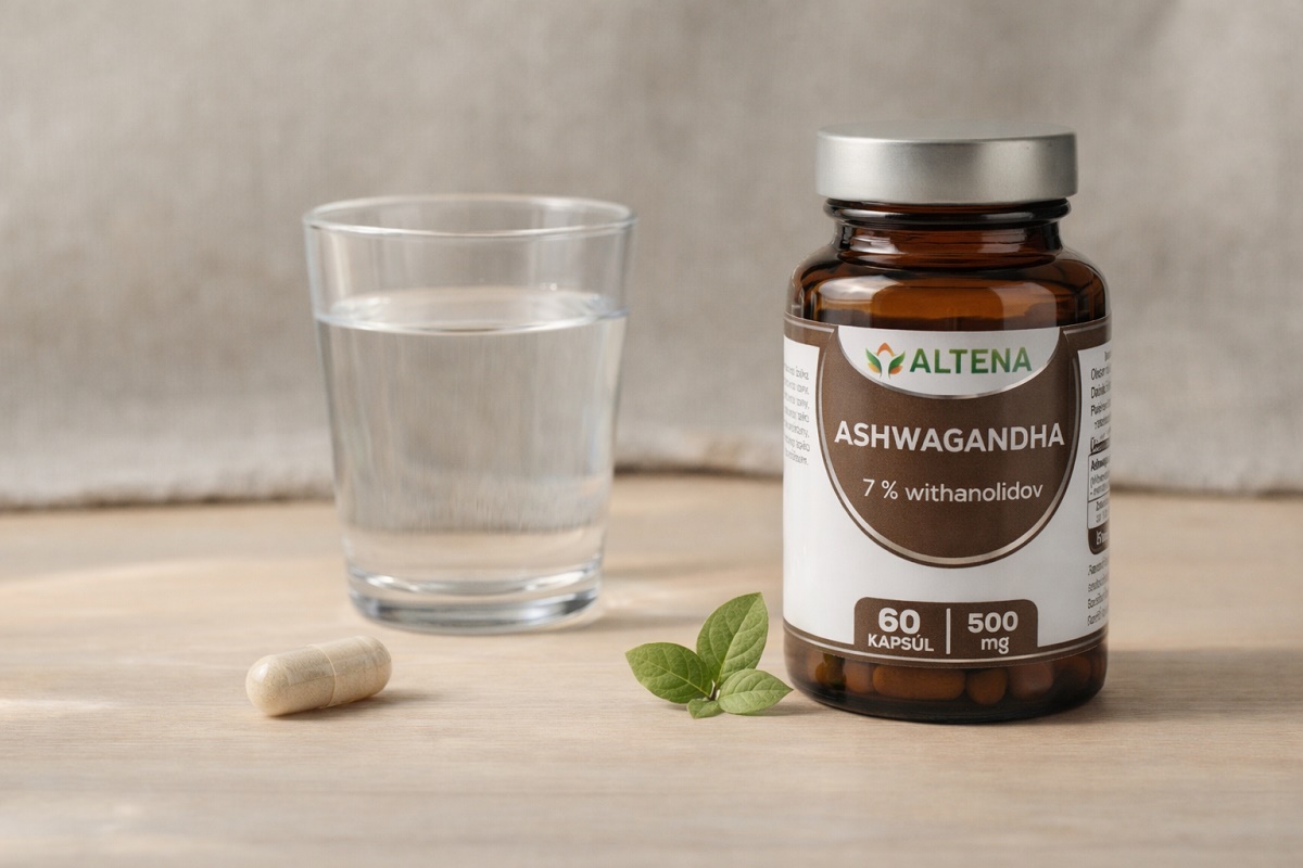 ALTENA Ashwagandha – užívanie s vodou